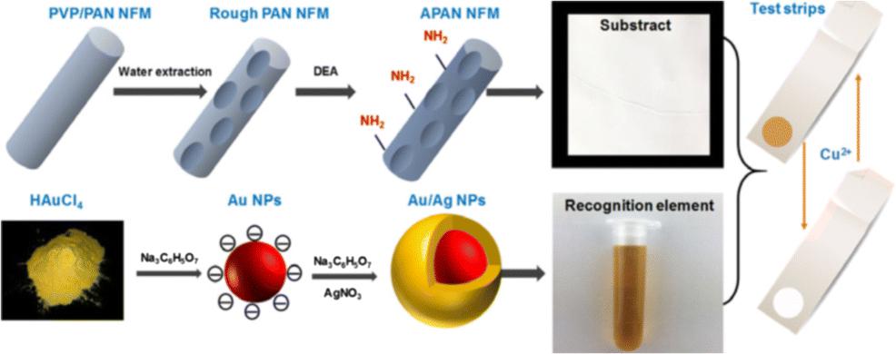 Microchim. Acta：电纺构建金-银核-壳纳米颗粒的胺化聚丙烯腈纳米纤维
